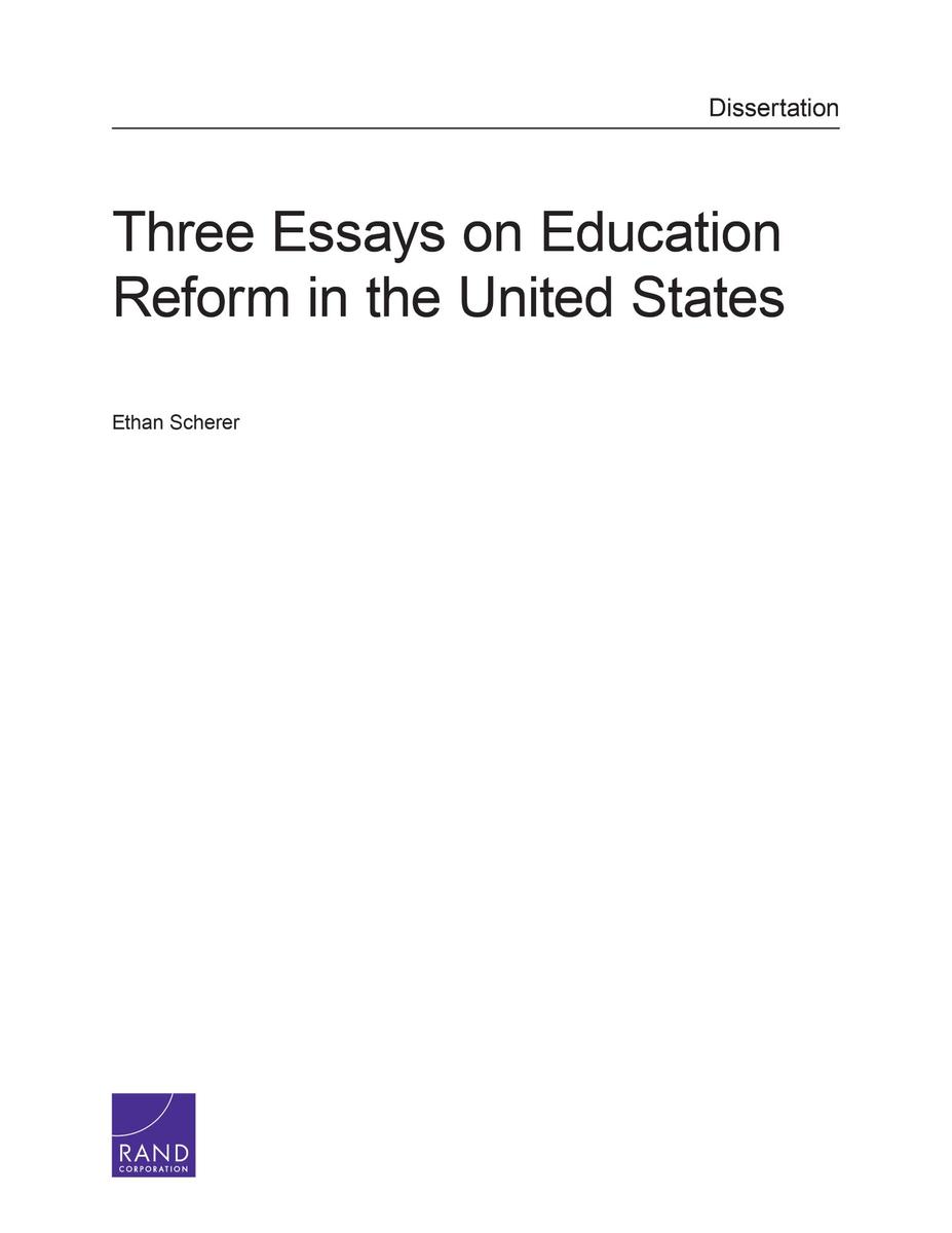 essays on education reform