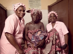 Blanche and Pulch&eacute;rie are midwives at a hospital in Benin, photo by Stephan Gladieu, World Bank Flickr Photo Collection/CC BY-NC-ND 2.0
