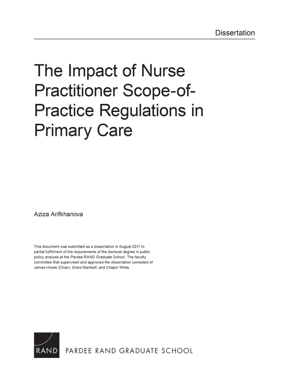 dissertations on primary healthcare
