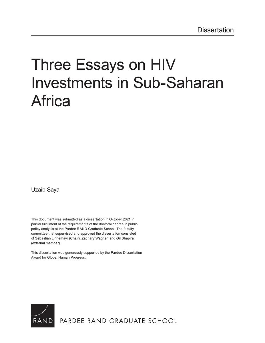 dissertations about hiv