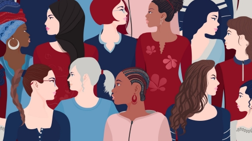 Illustration of women of different ethnicities and cultures