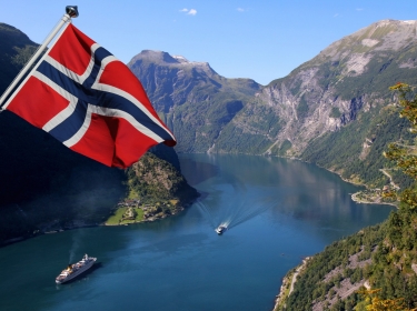 Geirangerfjord in Norway, a Unesco World Heritage site, photo by MyWorld/Adobe Stock