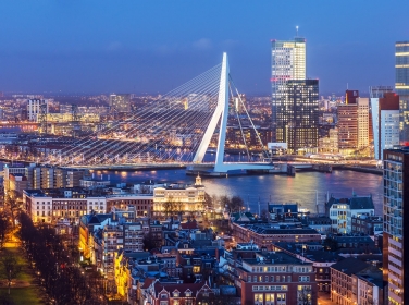 Rotterdam skyline, photo by mihaiulia/Getty Images