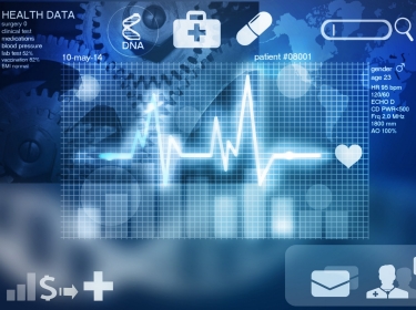 Health data displaying cardiac conduction system